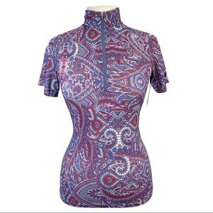 Kerrits Purple Paisley UPF Shirt